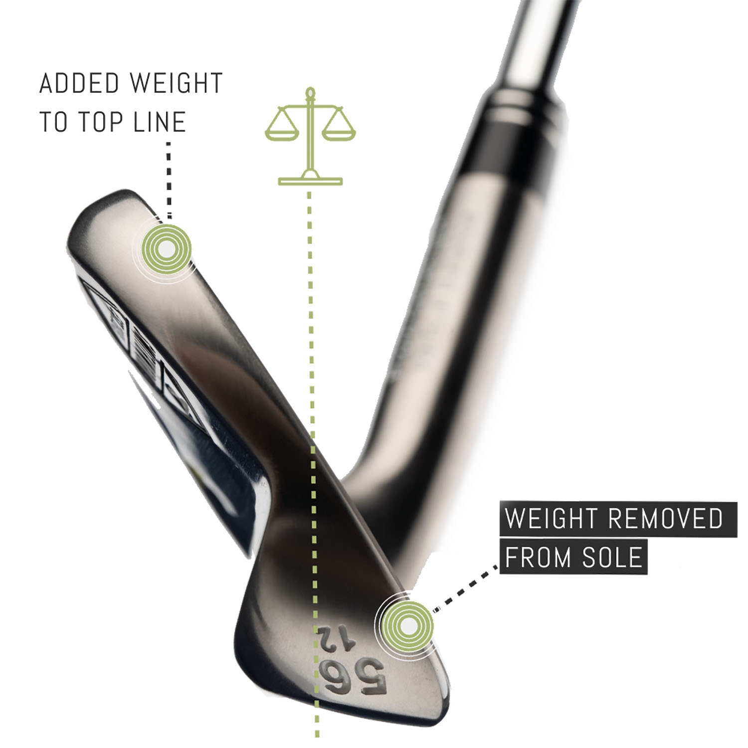 This picture shows the vertical balance technology of SmithWorks wedges
