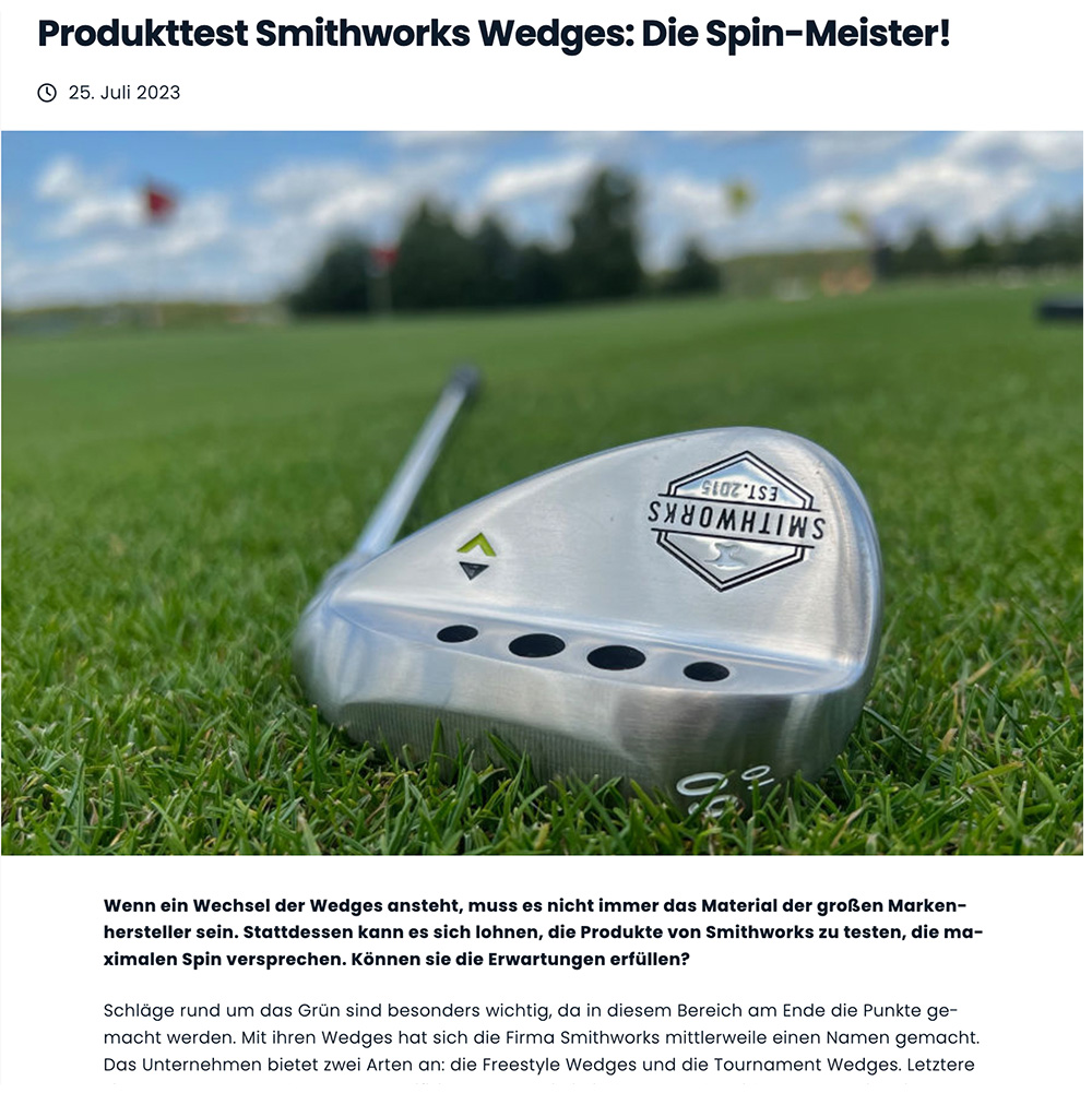 This picture shows a Freestyle Wedge Product test of 123Golfsport