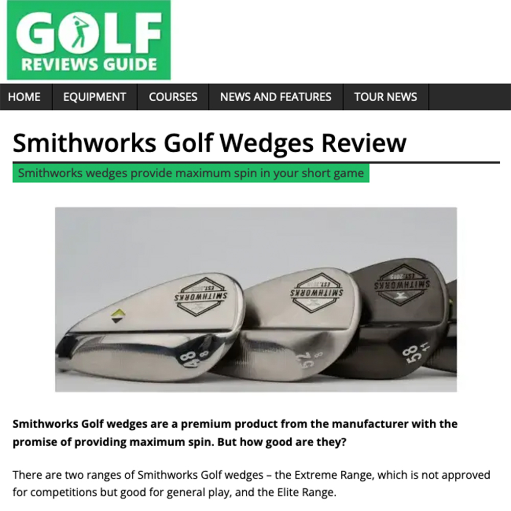 This picture shows a Wedge Product test of Golf Reviews Guide